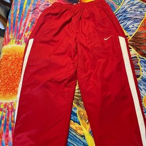 Nike red sweatpants